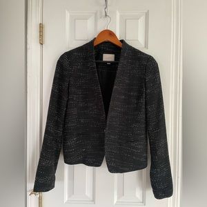 Loft Blazer, black with hints of white. Size 4